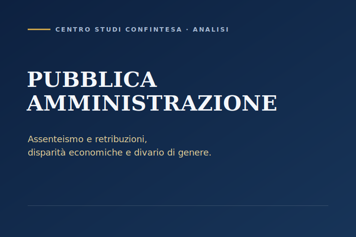 PUBBLICA AMMINISTRAZIONE: ASSENTEISMO E RETRIBUZIONI, DISPARITÀ ECONOMICHE E DIVARIO DI GENERE.